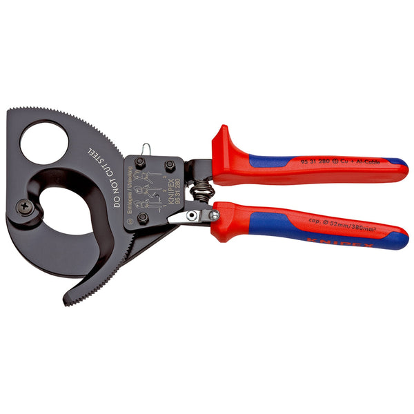 Cesoie cremagliera con sistema cricchetto Knipex