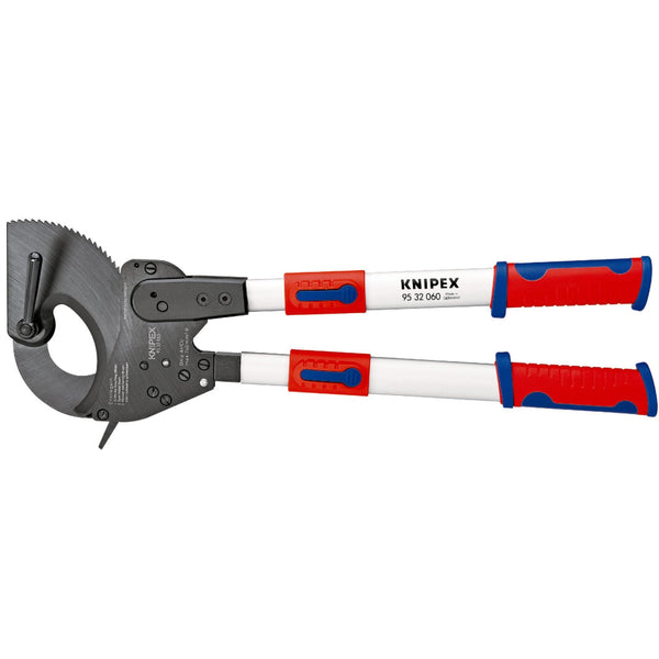 Cesoie cremagliera, sistema cricchetto, con manici telescopici Knipex