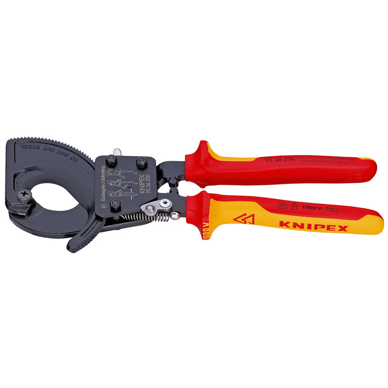 Cesoie cremagliera con sistema cricchetto Knipex