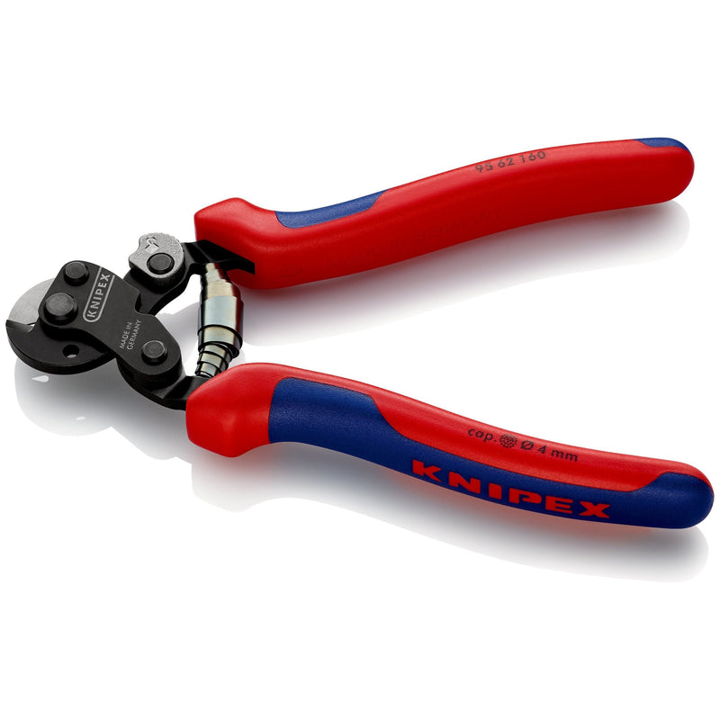 Cesoie per funi, cavi trefoli d'acciaio, anche funi metalliche altamente resistenti Knipex