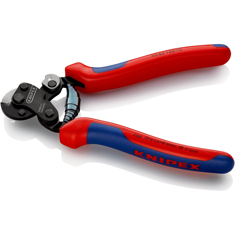 Cesoie per funi, cavi trefoli d'acciaio, anche funi metalliche altamente resistenti Knipex