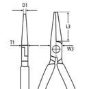 Knipex 1903130 pinza becchi tondi gioiellieri 19 03 130