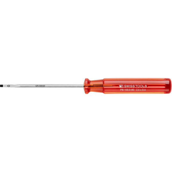 PB Swiss Tools 100.0-80 Cacciavite Classic Taglio Gr. 0 2,5x80