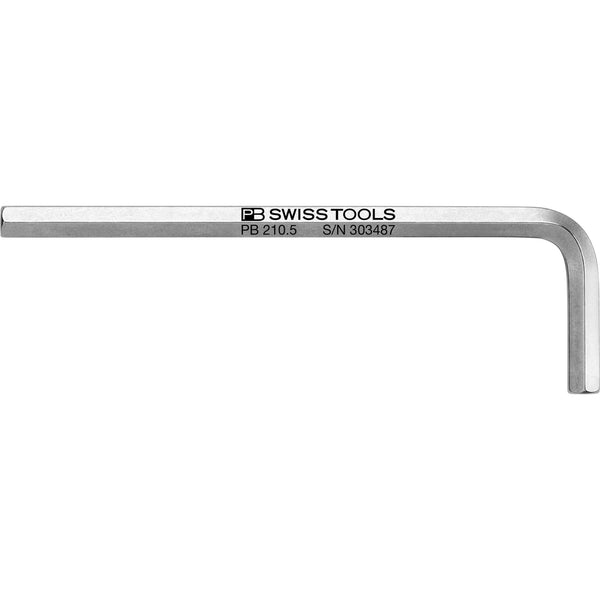 PB Swiss Tools 210.5 Chiave a L esagonale Cromata 5x90