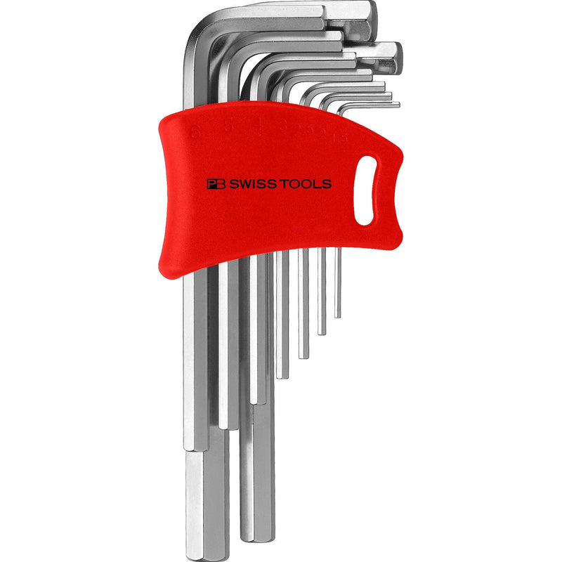 PB Swiss Tools 210.DH-10CN Assortimento chiavi esagonali a L in pratico supporto - 9 pezzi