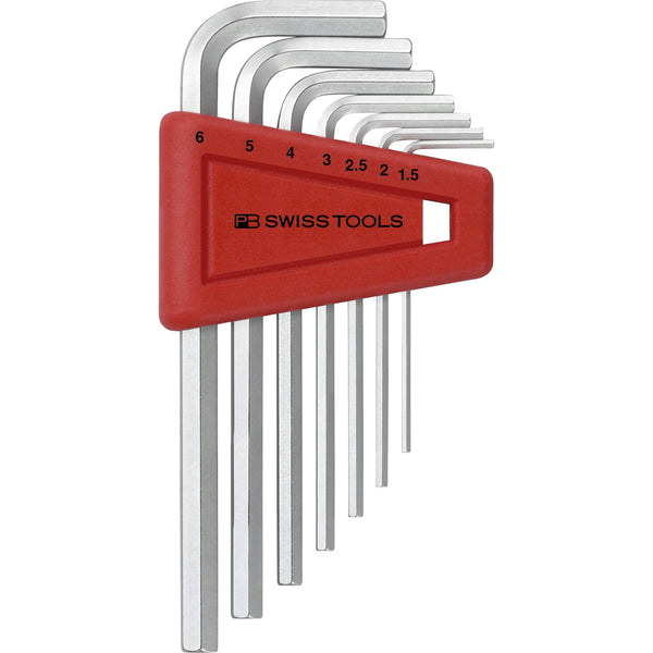 PB Swiss Tools 210.H-6CN Assortimento chiavi esagonali a L cromate - 7 pezzi