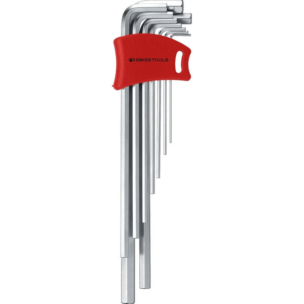 PB Swiss Tools 211.DH-10CN Assortimento chiavi esagonali a L lunghe, cromate - 9 pezzi