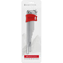 PB Swiss Tools 211.DH-10CN Assortimento chiavi esagonali a L lunghe, cromate - 9 pezzi