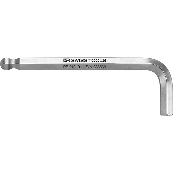 PB Swiss Tools 212.10 Chiave a L esagonale Ball-End Cromata 10x125