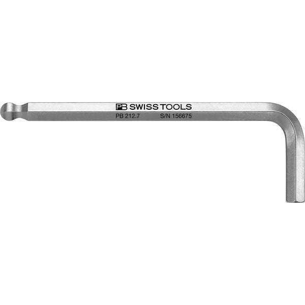 PB Swiss Tools 212.7 Chiave a L esagonale Ball-End Cromata 7x105