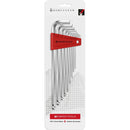 PB Swiss Tools 212.LH-10CN Assortimento chiavi esagonali a L cromate lunghe Ball-End - 9 pezzi