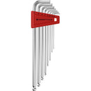 PB Swiss Tools 212.LH-8CN Assortimento chiavi esagonali a L cromate lunghe Ball-End - 8 pezzi