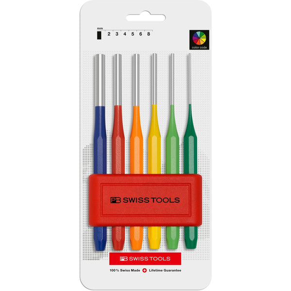 PB Swiss Tools 755.BLRBCN Assortimento cacciacopiglie colorati, a sezione ottagonale