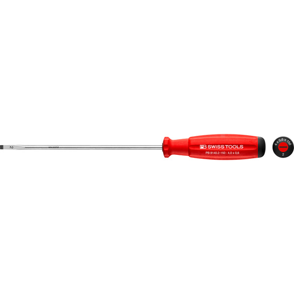 PB Swiss Tools 8140.2-150 Cacciavite SwissGrip Taglio Gr. 2 4,0x150