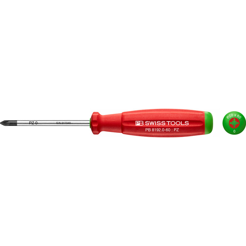 PB Swiss Tools 8192.0-60 Cacciavite SwissGrip Pozidriv Pz 0x60