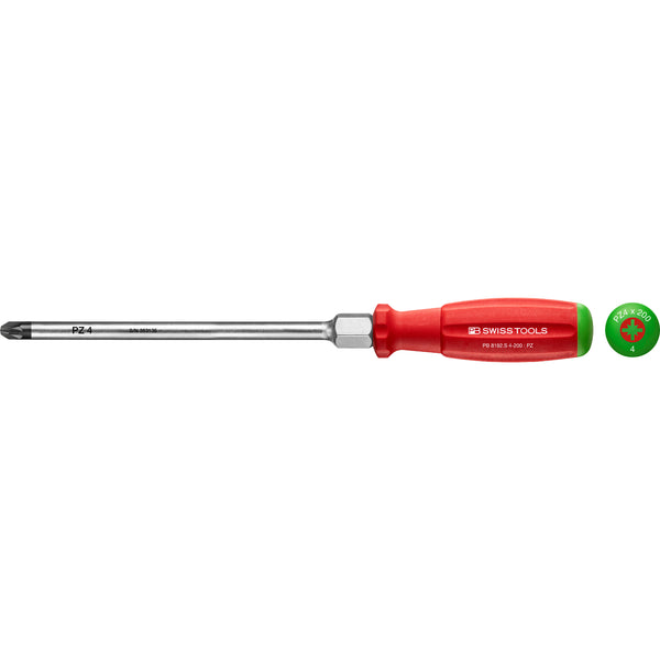 PB Swiss Tools 8192.S4-200 Cacciavite SwissGrip Pozidriv Con Esagono Pz4x200