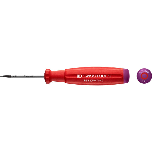 PB Swiss Tools 8205.0,71-40 Cacciavite SwissGrip Esagonale per Viti E.I. 0,71x40