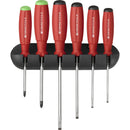 PB Swiss Tools 8245.CN Assortimento di cacciaviti SwissGrip Taglio/Pozidriv - 6 pezzi con supporto a parete