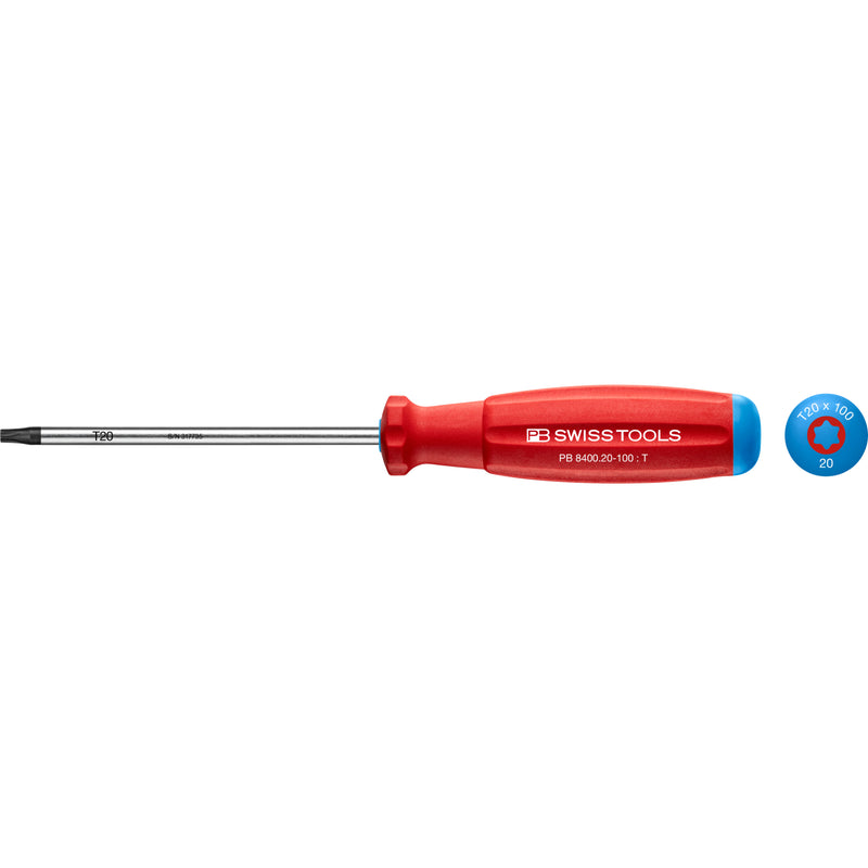 PB Swiss Tools 8400.20-100 Cacciavite SwissGrip Torx Torx 20x100