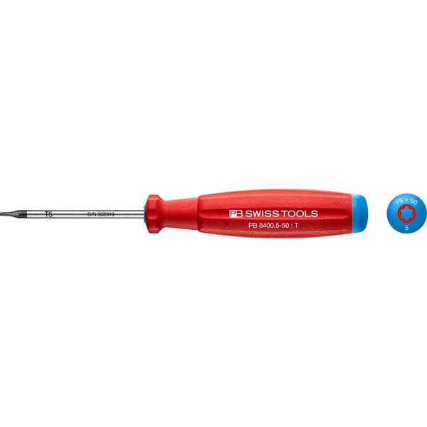 PB Swiss Tools 8400.5-50 Cacciavite SwissGrip Torx Torx 5x50