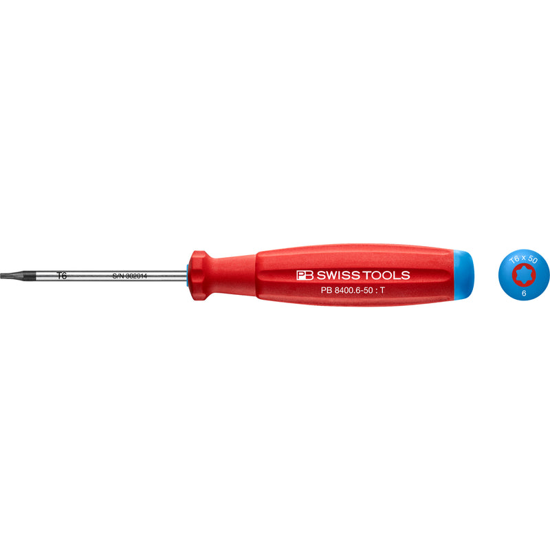 PB Swiss Tools 8400.6-50 Cacciavite SwissGrip Torx Torx 6x50