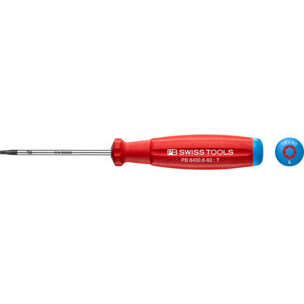 PB Swiss Tools 8400.8-60 Cacciavite SwissGrip Torx Torx 8x60