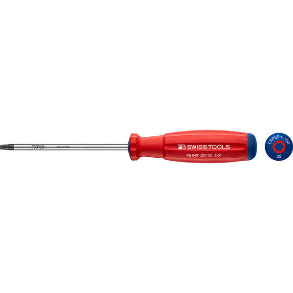 PB Swiss Tools 8401.20-100 Cacciavite SwissGrip Torx Plus TXP 20x100