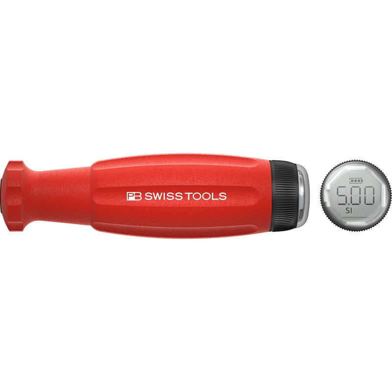 PB Swiss Tools 9320.A1.0-5.0 DigiTorque, cacciavite dinamometrico (Nm) a steli intercambiabili con display digitale