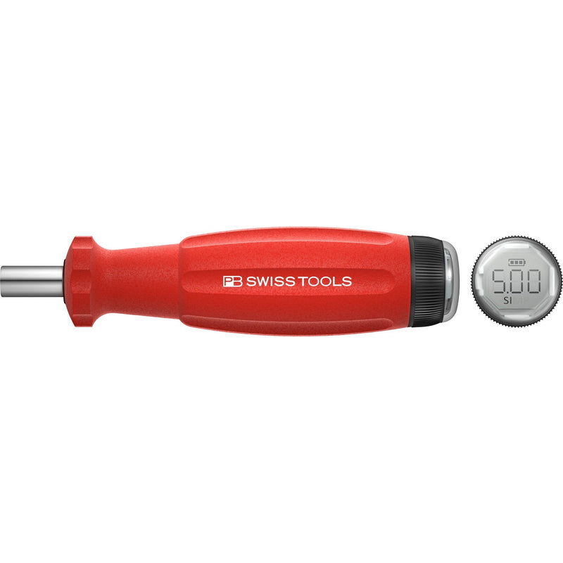 PB Swiss Tools 9320.M1.0-5.0Nm DigiTorque, cacciavite dinamometrico (Nm) a bits intercambiabili con display digitale