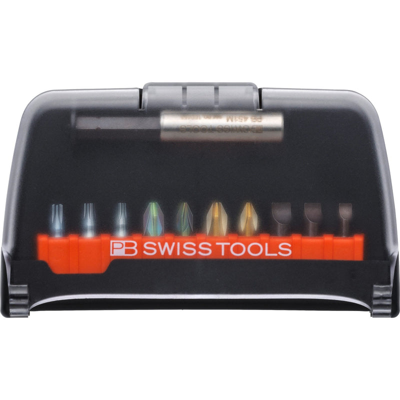 PB Swiss Tools C6.989 Assortimento PrecisionBit C6, Phillips, Pozidriv, Taglio e Torx, 10 pezzi