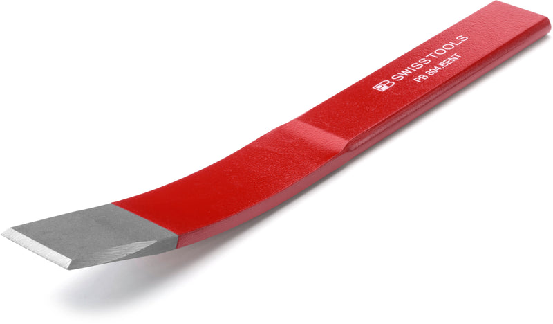 PB Swiss Tools 804.Bent Scalpello piatto sottile tagliente laterale piatto piegato rosso 26x235