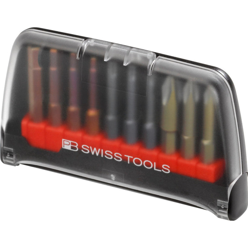 PB Swiss Tools E6.985 Assortimento PrecisionBit E6, Phillips, Torx ed Esagonali, 10 pezzi