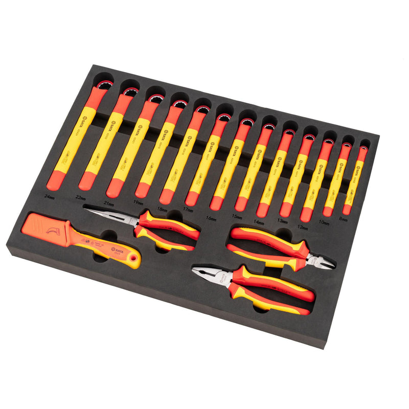 Sata SC09928 Set per Carrello 6 Cassetti 68 Utensili VDE