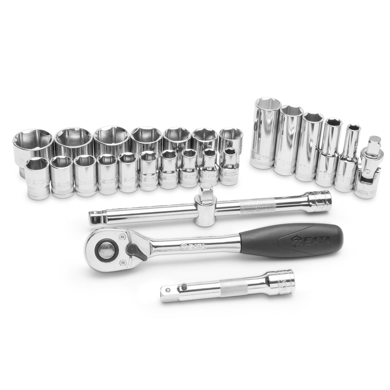 Sata ST09903SJ Set Bussole 1/2" Esagonale Metrico 27 pezzi