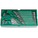 Sata ST09906 Set Chiavi Combinate, Esagonali, Torx 30 pezzi