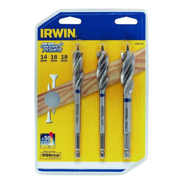 irwin 10507720 set punte blue groove power