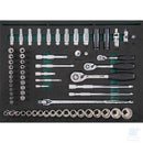 SATA SC09947-1 – Set Automotive Master Tool 239 pezzi, vassoio EVA Foam con bussole metriche, cricchetti e accessori