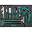 SATA SC09947-1 – Set Automotive Master Tool 239 pezzi, vassoio EVA Foam con pinze, martello e utensili manuali